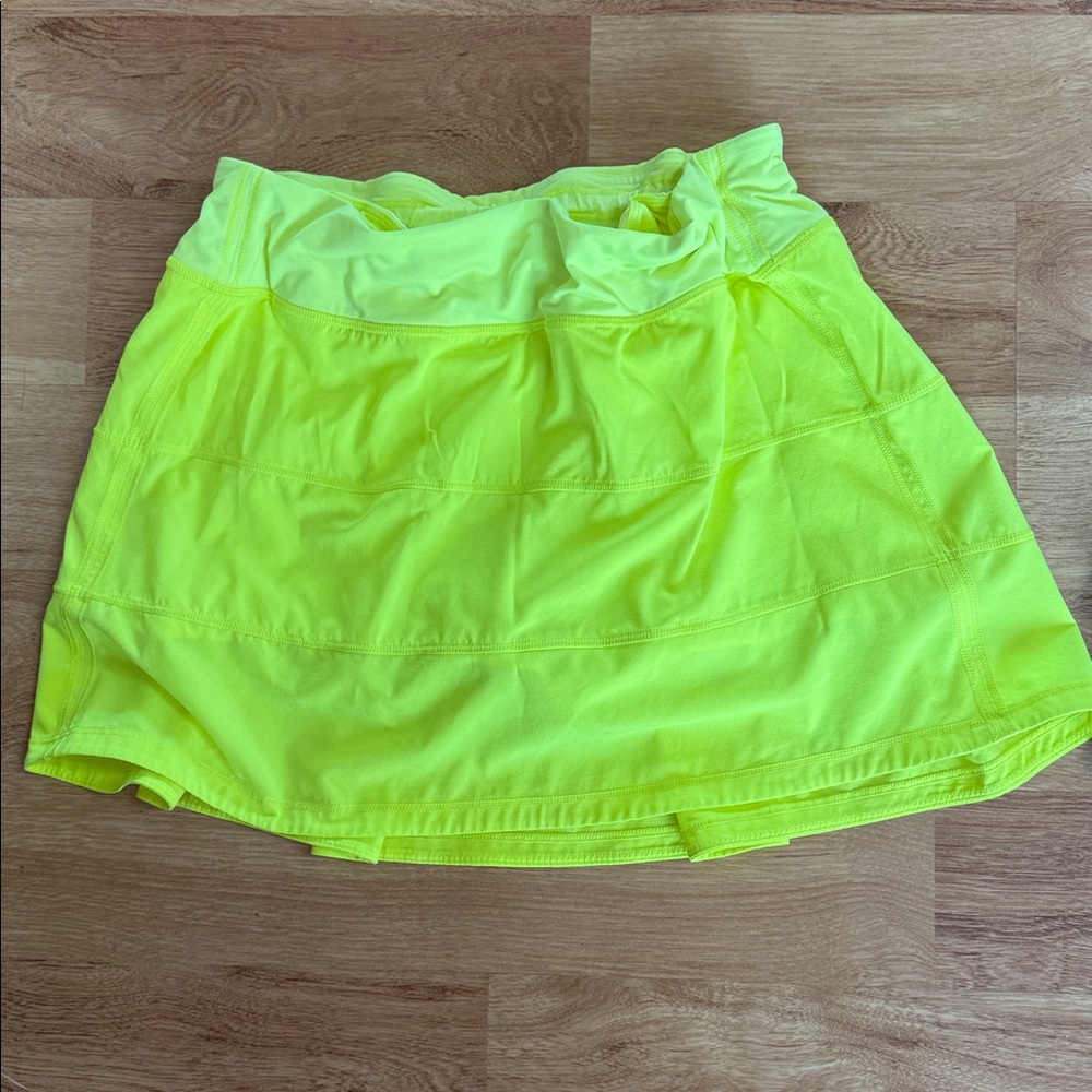 Lululemon Athletica Neon Yellow Skirt
